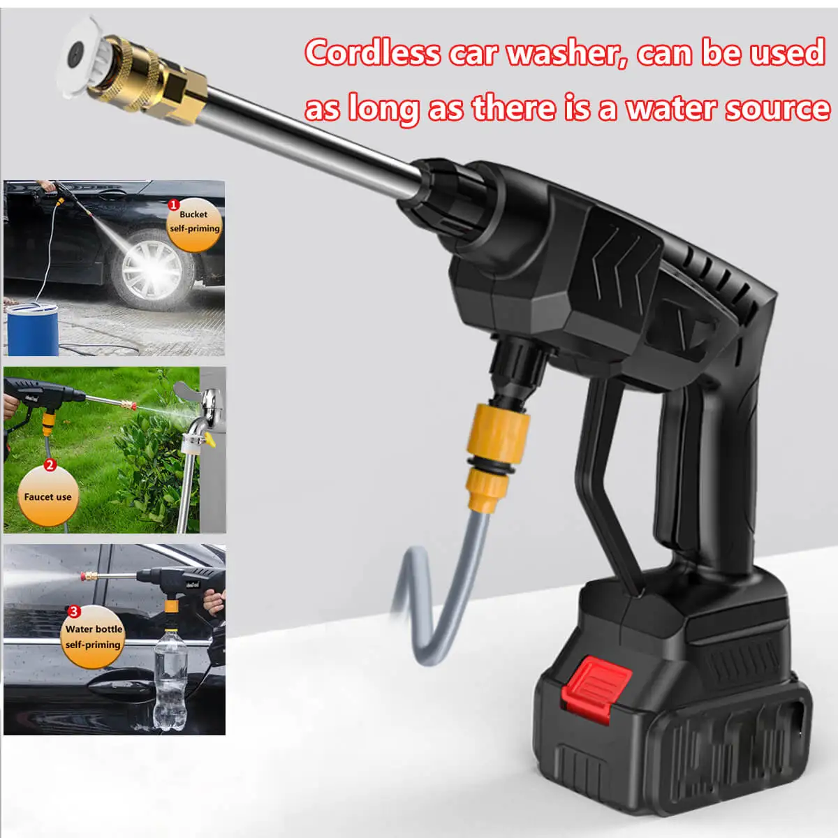 400w 24v 36bar Cordless High Pressure Washer Electric Car Wash 15600mah  Protable Parkside Water Gun For 1/2 Lithium Battery - Car Washer -  AliExpress