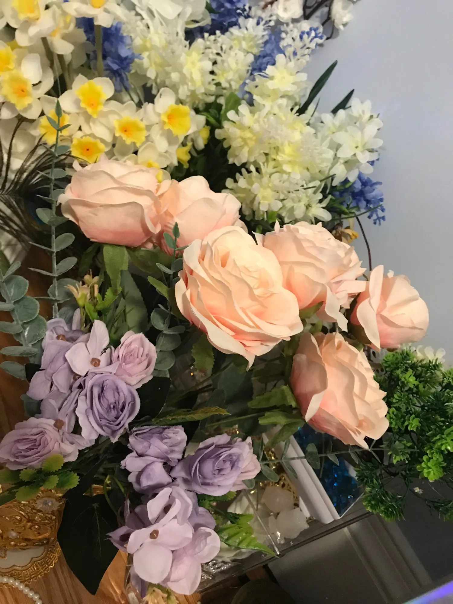 9Head Artificial Pink Rose Bouquet Flower Wedding Bridal Photography Props Home Garden Decoration Simulation Silk Rose Bouquet photo review