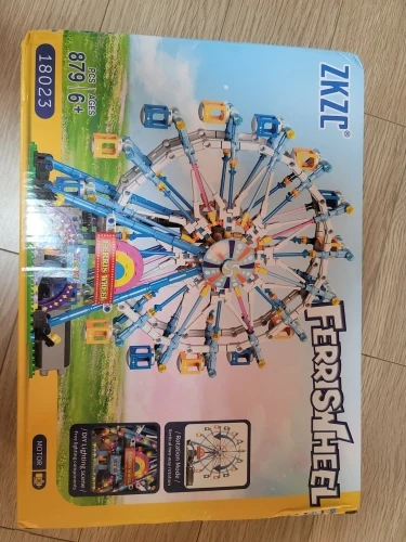 City Friends MOC Rotating Ferris Wheel Building Blocks Electric Bricks with Light Toys for Children Christmas Gifts photo review