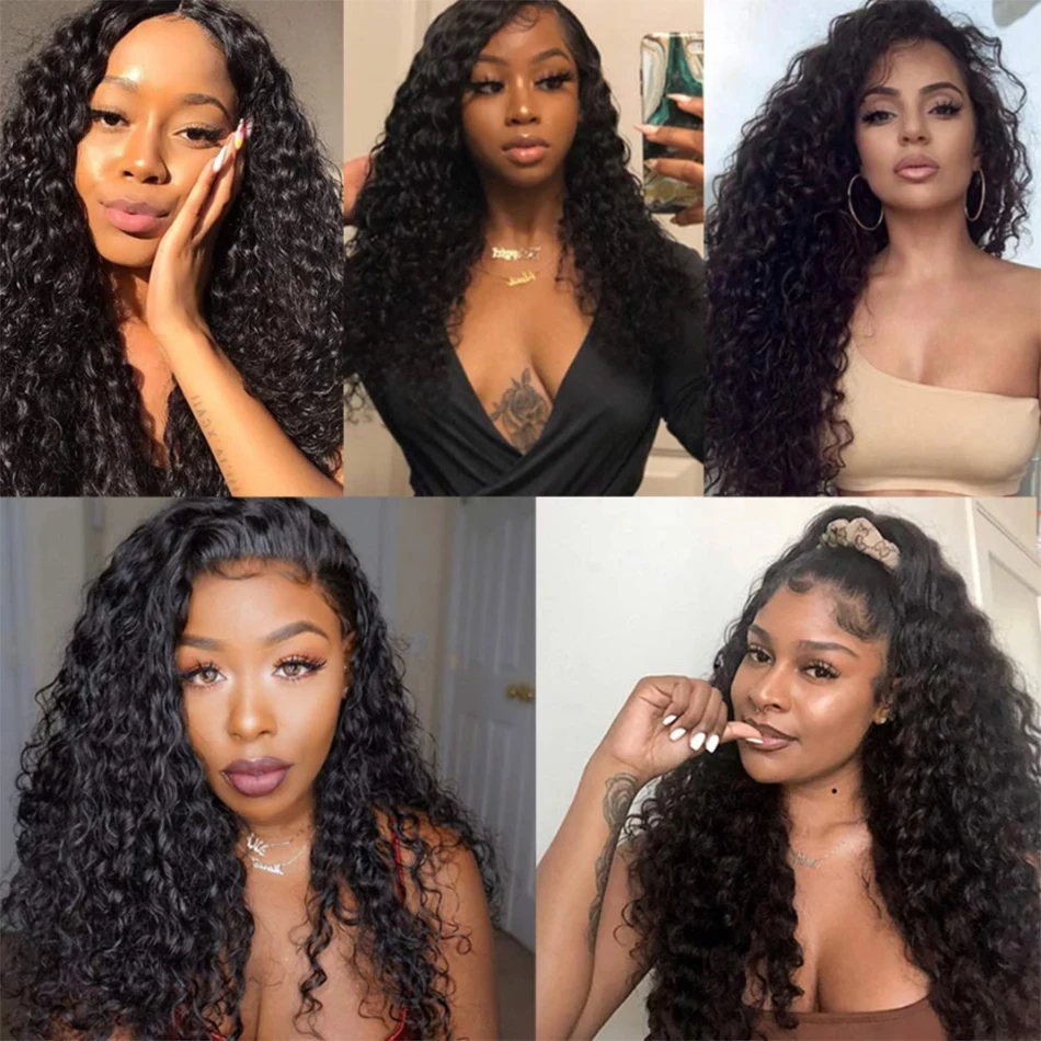 12A Water Wave Human Hair Bundles Brazilian Virgin Hair Extensions 1/3/4 Pcs Deals Sale Wet and Wavy Hair Bundles Cheveux Humain