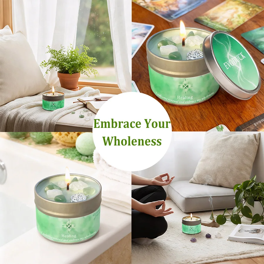 Lavender Eucalyptus Scented Candle 5