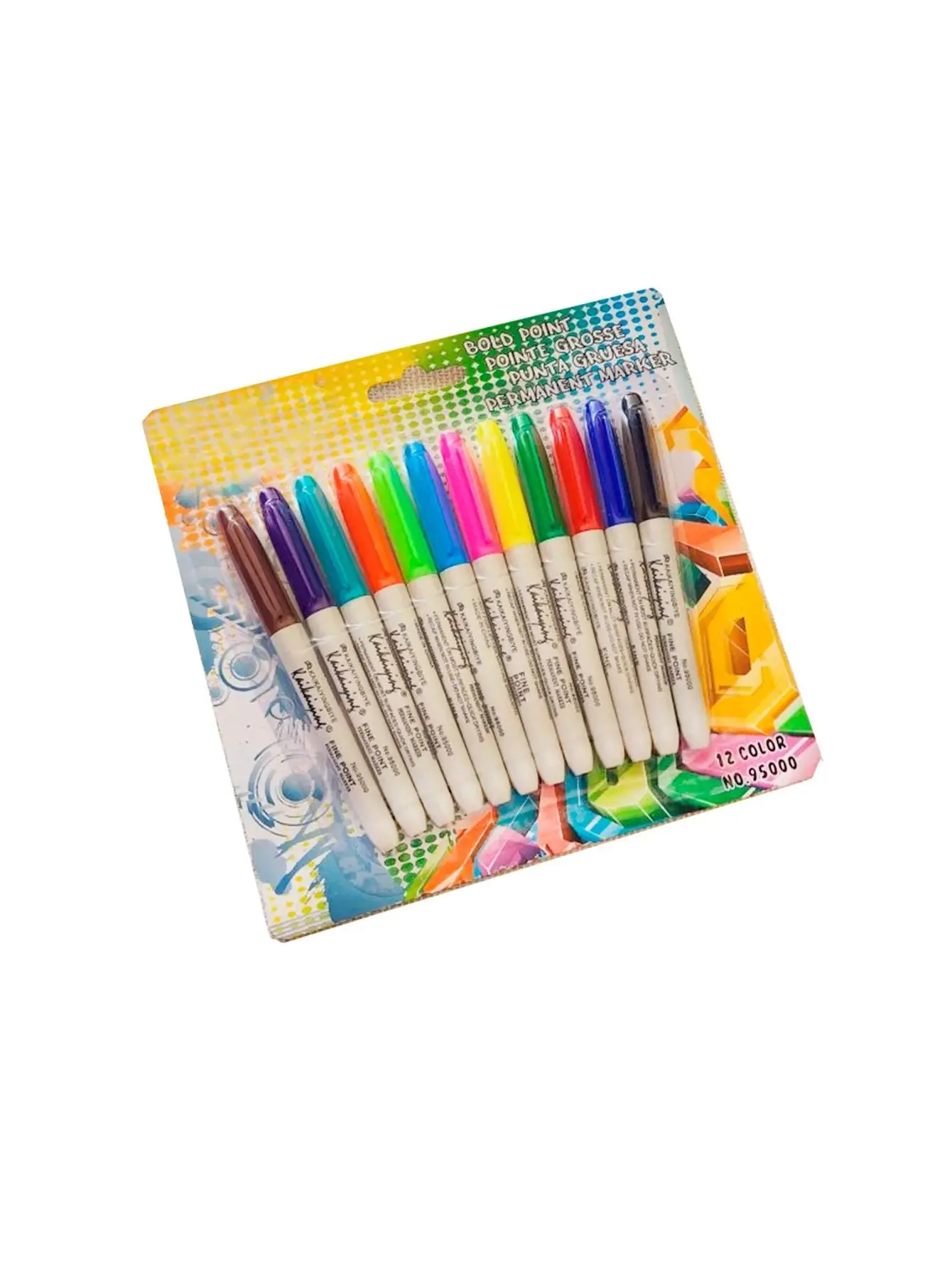 12pz Plumones Permanentes Colores Mixtos Papelería Escolar