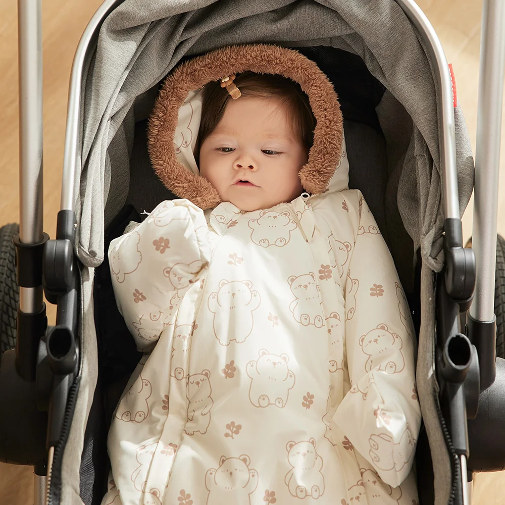 Baby Overalls Winter Warm Baby Clothes Outdoor Waterproof Thick - Main Image