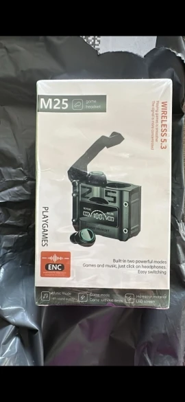 Fone De Ouvido Sem Fio Bluetooth M25 TWS Com Controle De Toque Redução De Ruído Estéreo Para Jogos Microfone - Neverdie Store photo review