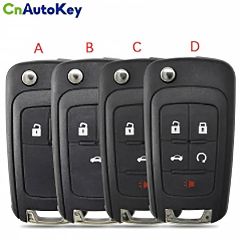 

CS014007 Flip Folding Remote car Key Shell For Chevrolet Cruze Epica Lova Camaro Impala 2 3 4 5 Button HU100 Blade