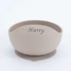 Personalized name Food Grade Baby Feeding Set with Spoon, fork,Silicone Suction Bowls and bib BPA Free - First Stage Self Feed 6