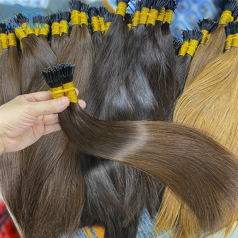 238804-66b54b.jpg A090a70311d24417e9a6adebe9512e301g Straight I Tip Hair Extensions Natural Real Human Fusion Hair Extensions 50pcs/ Set Keratin Capsule Brown Blonde Color 12-30inch Mallzona