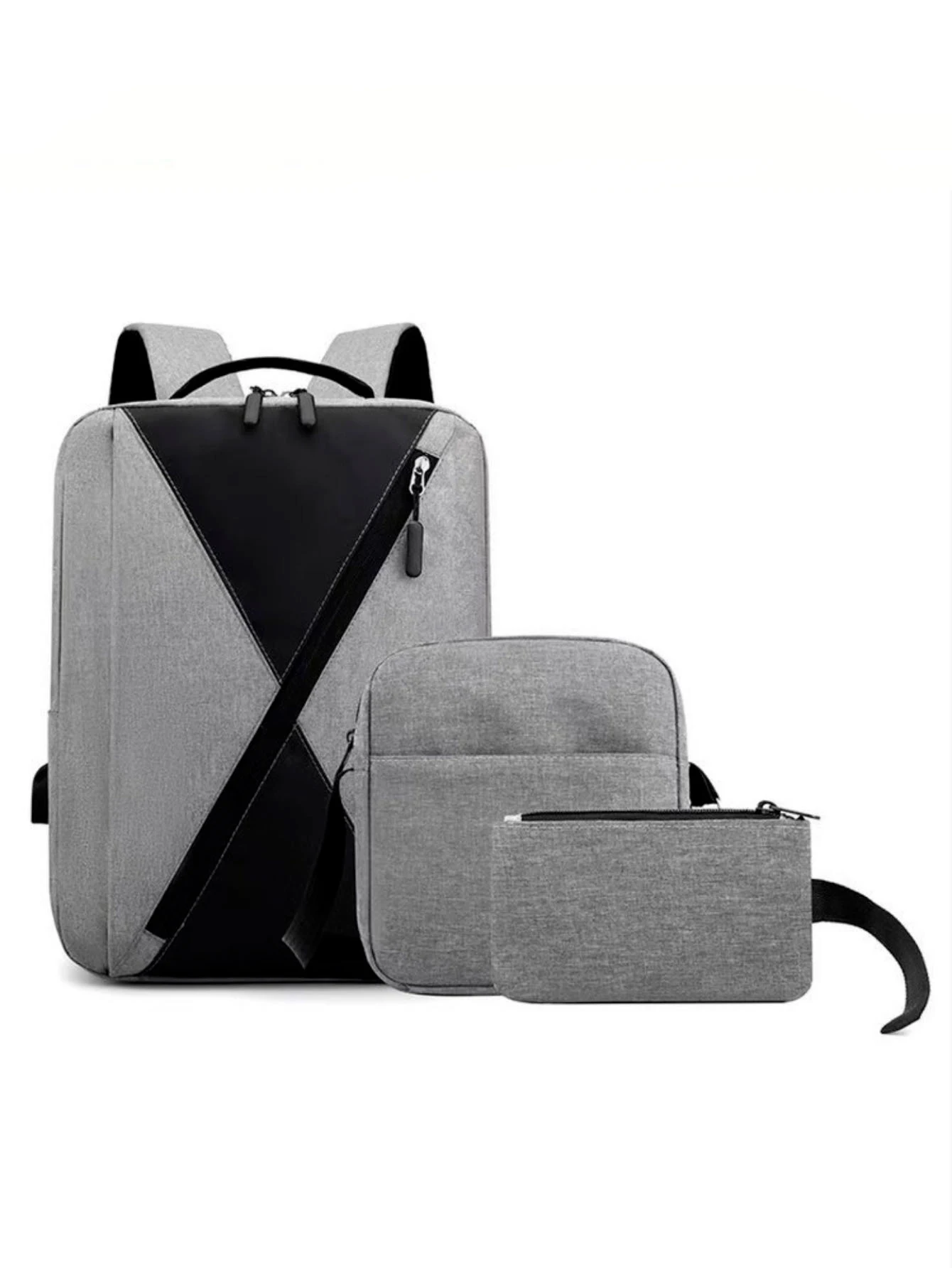 Mochila Set de 3Pzs Bolsos Funcionales Escolares y de Oficina