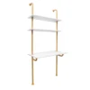 3-tier Wall Mounted Desk, Wall Mount Computer Writing Table, Wall Organizer  Iron, Eco-board for Homes, Student Dormitories 2