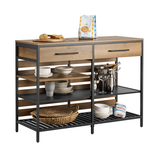 Kitchen Island Sideboard with Drawer and Shelves Dresser Kitchen wardrobe Kitchen Island Sideboard with Drawer and Shelves Dresser Kitchen wardrobe