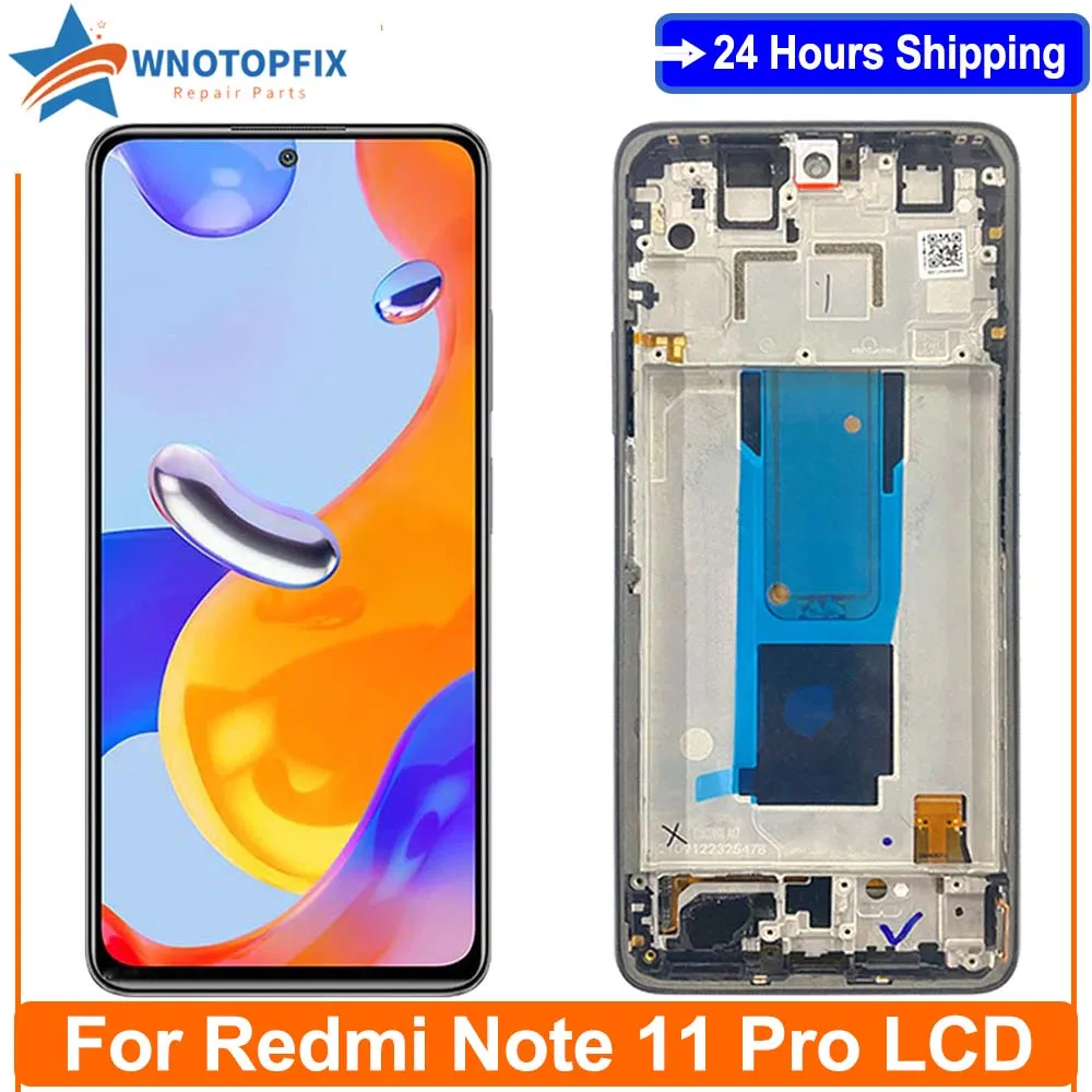 ЖК-дисплей 6,67 дюйма для Xiaomi Redmi Note 11 Pro, сенсорный экран с  дигитайзером в сборе, сменный экран для Note 11 Pro, дисплей | AliExpress