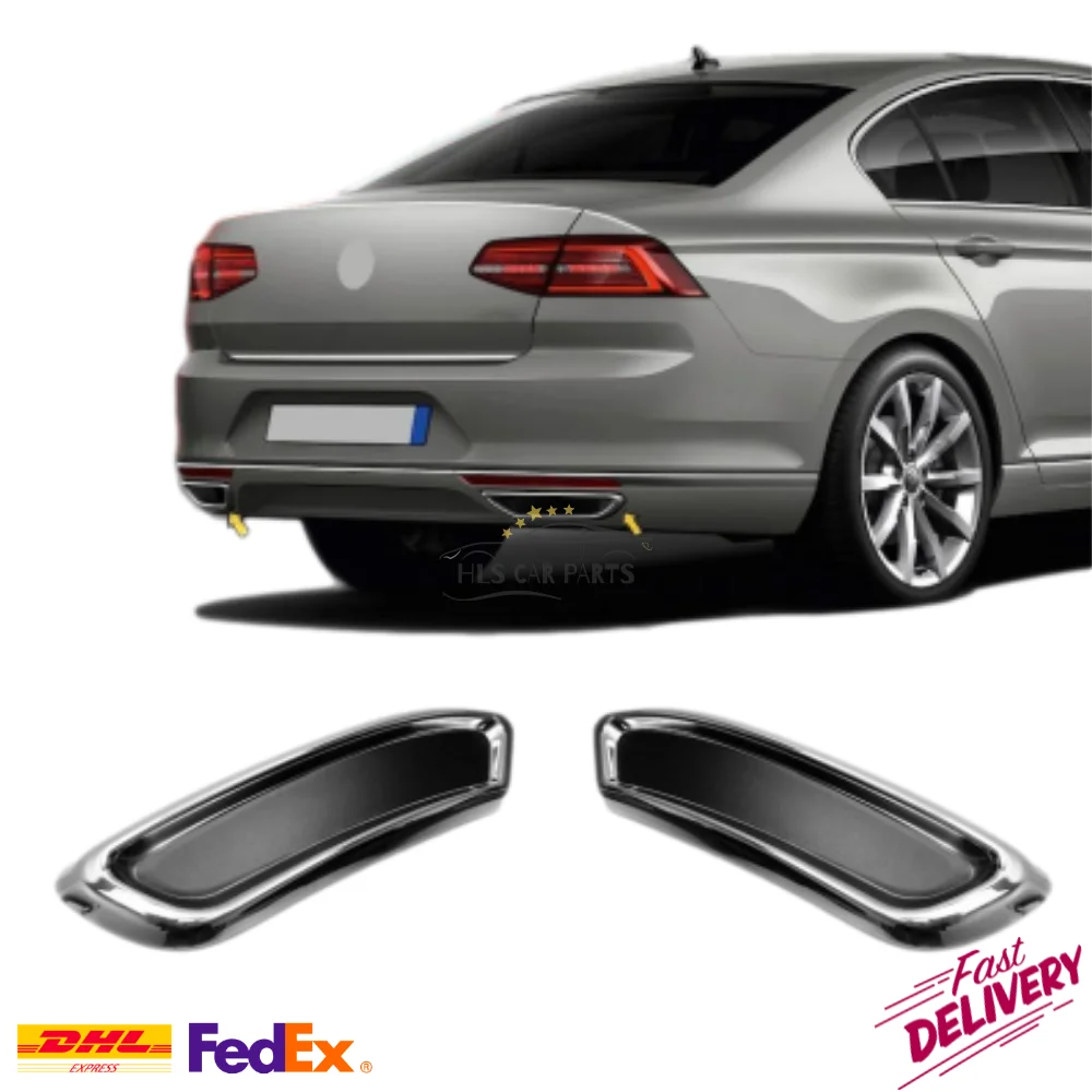 

For Volkswagen Passat B8 2016-2020 Chrome Exhaust Looking Difüzör R LineStill SD High Quality Silicone With Mount