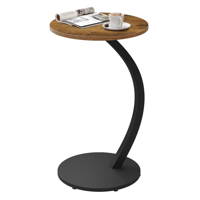 WOLTU Tavolino a Forma di C Tavolino da Tè per Computer Tavolino