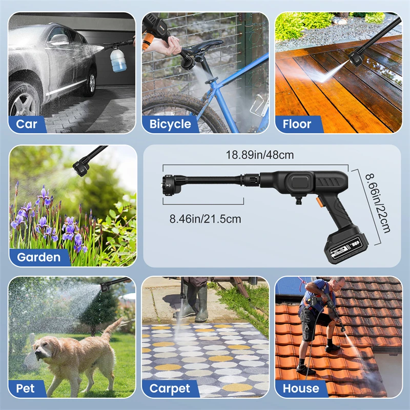 Tvätt med spraytillbehör anslutet