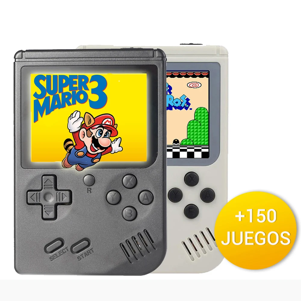 consola portátil de estilo retro con más de 150 juegos arcade clásicos