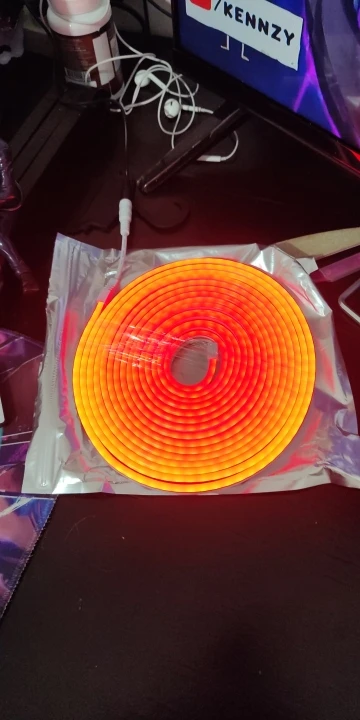 5m Mangueira Led Neon Corte 2,5cm Flex 12v + Fonte Bivolt photo review