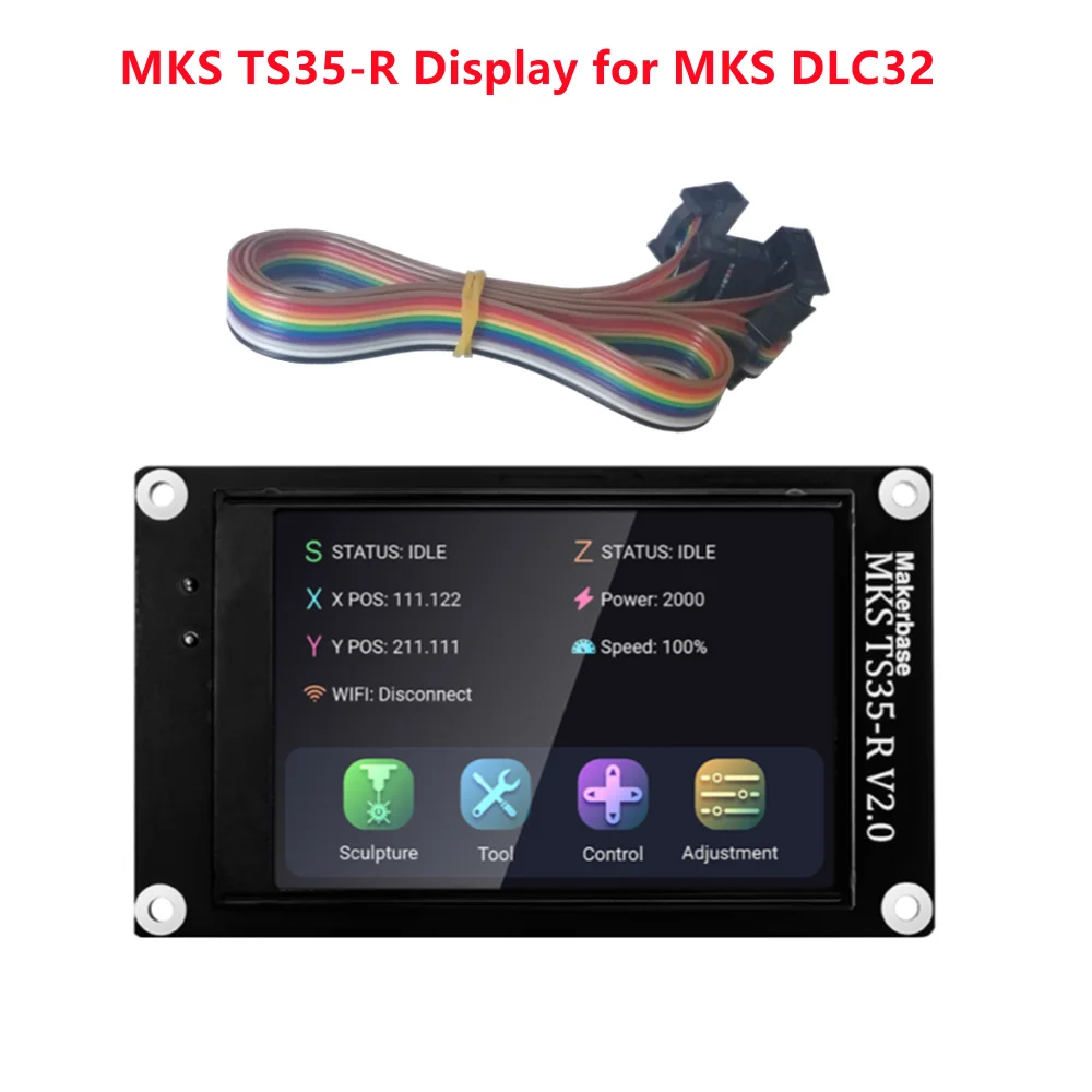 Makerbase Mks TS35 TS24 ġ ũ, TS3.5 Ts2.4 Tft LCD , Mks Dlc32 V2.0  ī, 32 Ʈ CNC  Ʈѷ