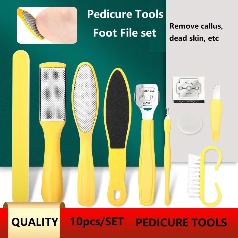 

8Pcs Pedicure Foot File Set Callus Rasp Scraper Pedicure Tools Dead Skin Remover for Heels Feet Care Tools