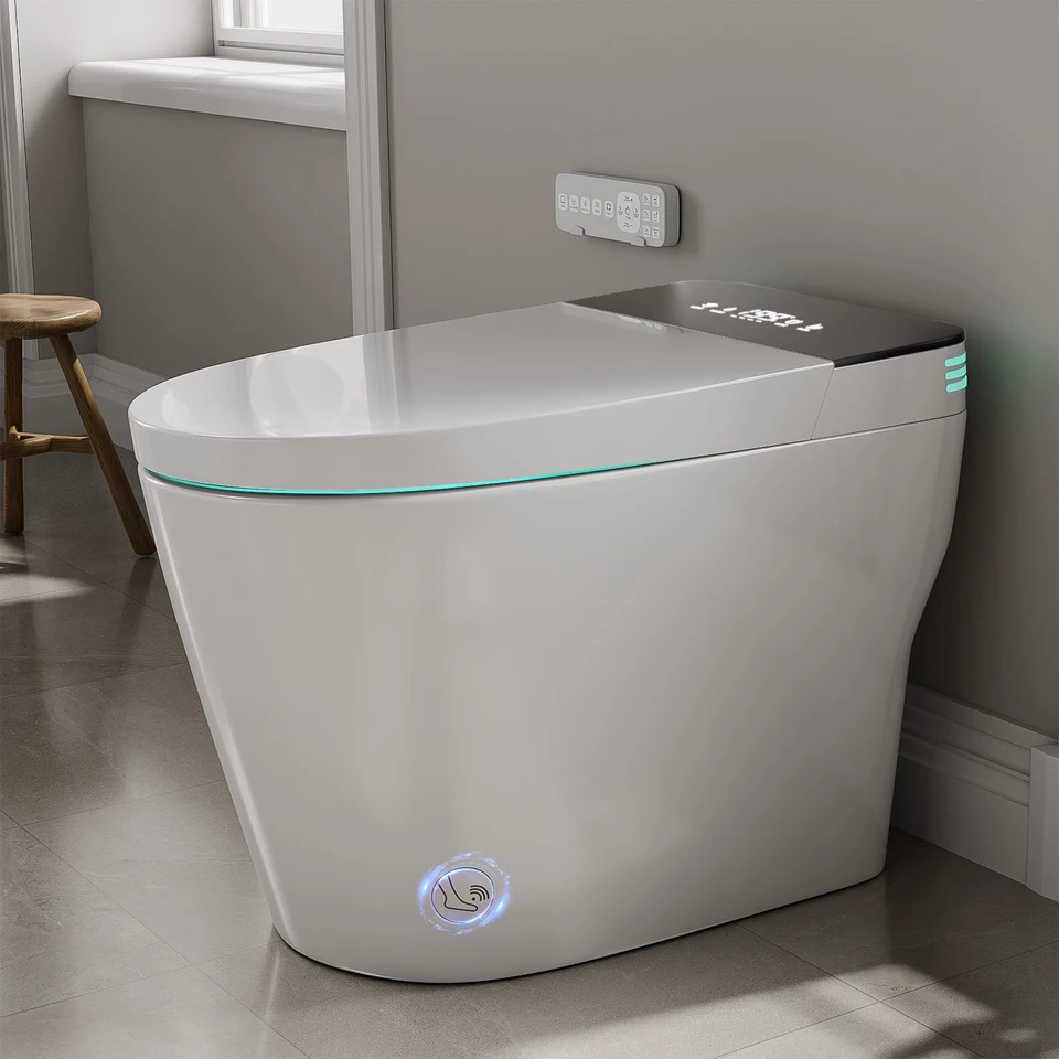 Smart Bidet Toilet with Heated Seat and Auto Features