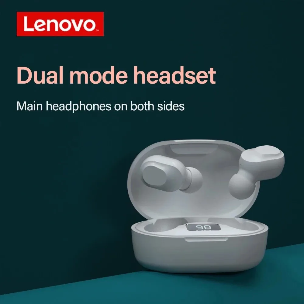 

Lenovo Original XT91 Wireless Bluetooth Headphones AI Control Gaming Headset Stereo bass With Mic Noise Reduction TWS Earphone