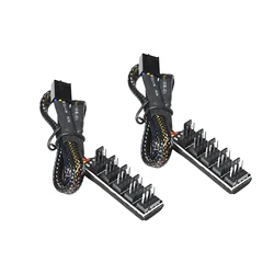 Enhanced PWM Fan Hub Splitter Cable (2pcs 4 - Pin 1 - to - 5)