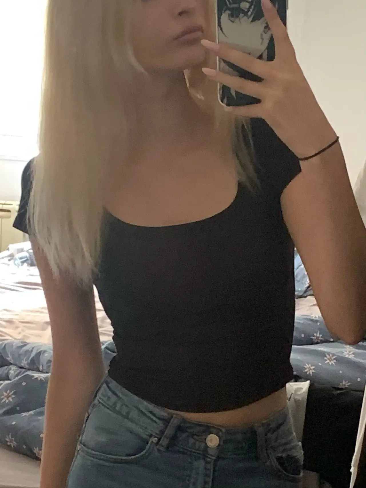 Women's Square Neck Crop Top - High Stretch Short Sleeve Summer Blouse T-Shirt photo review