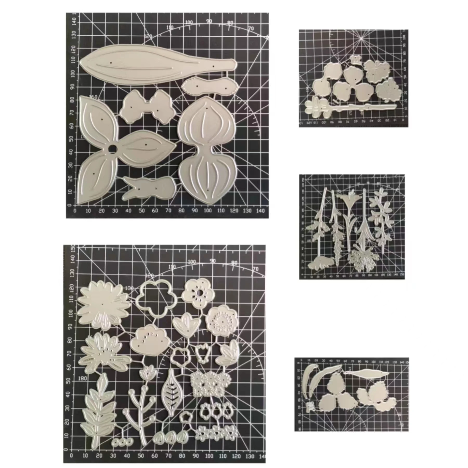 

Blooming Flowers Metal Cutting Dies Background Decoration Scrapbook Paper Craft Knife Mould Blade Punch Stencils Dies