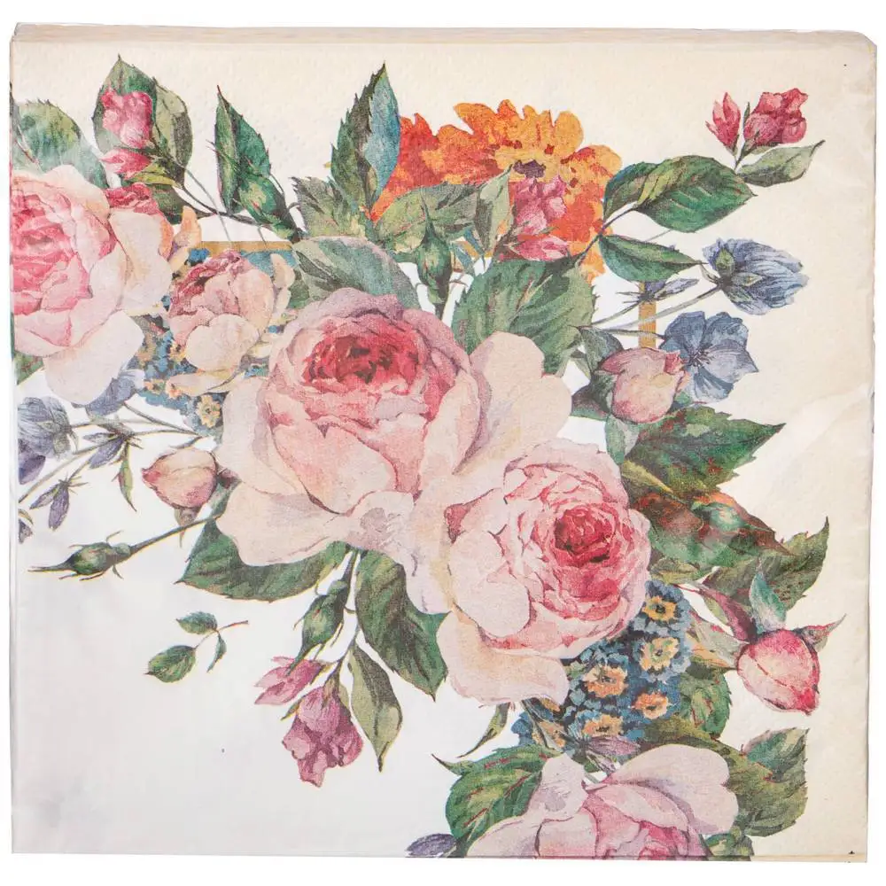 Рисунок 2 - Салфетки бумажные Lefard "Пионы" 33*33 см