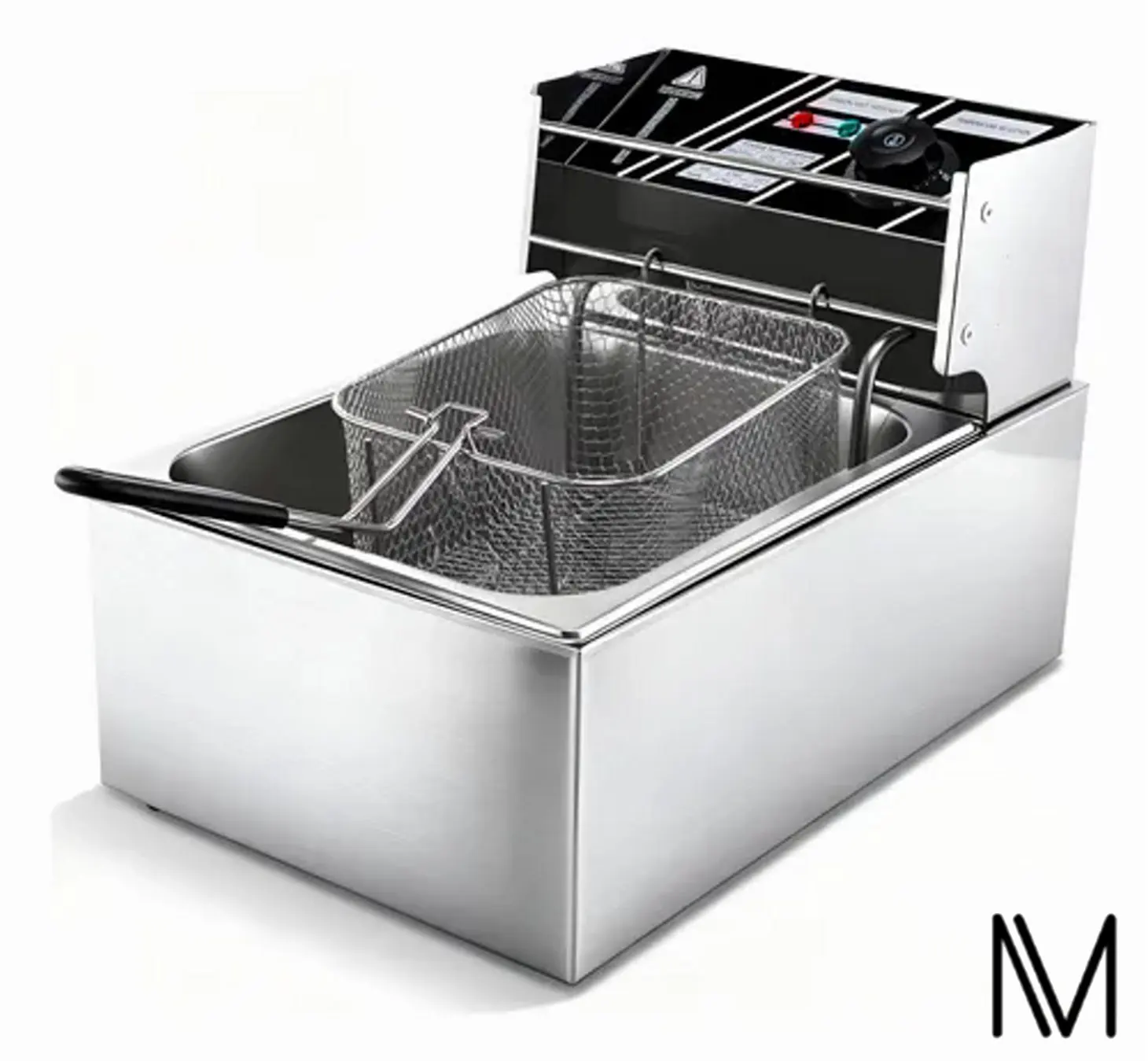 Freidora Acero Inoxidable 6 Lt Industrial 1700w Freidoras
