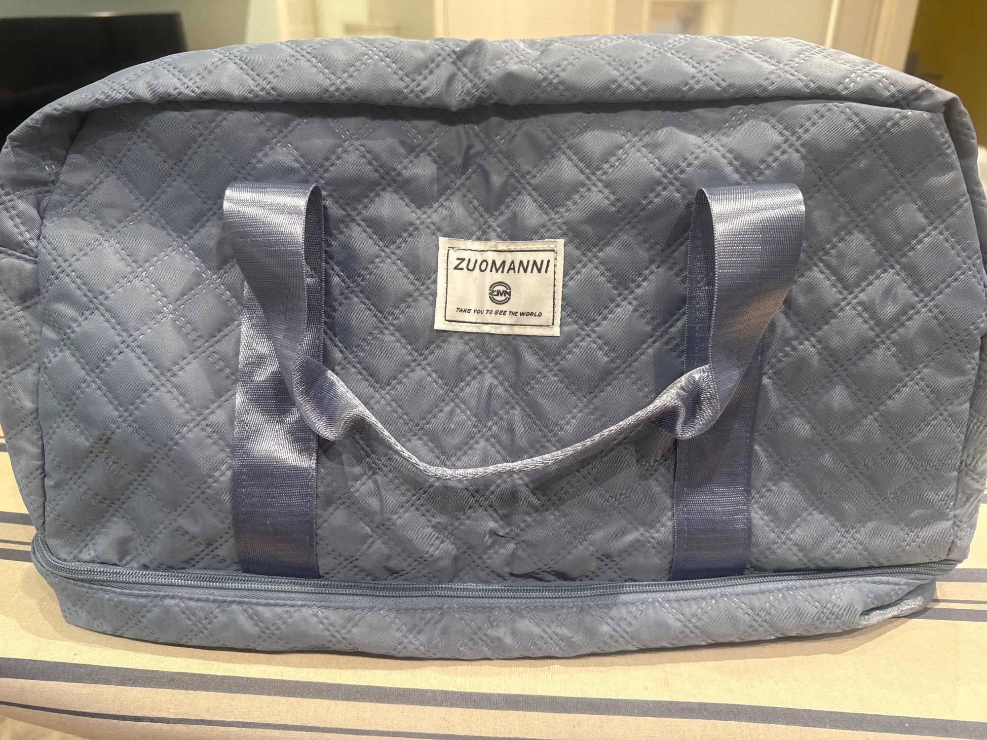 Sac de Voyage Léger Pliable 40L – Fourre-Tout de Sport et Week-End avec Bandoulière Réglable – Sac de Nuit Cabine Homme/Femme photo review