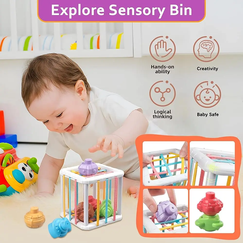Colorful Montessori Shape Sorting Toy 3