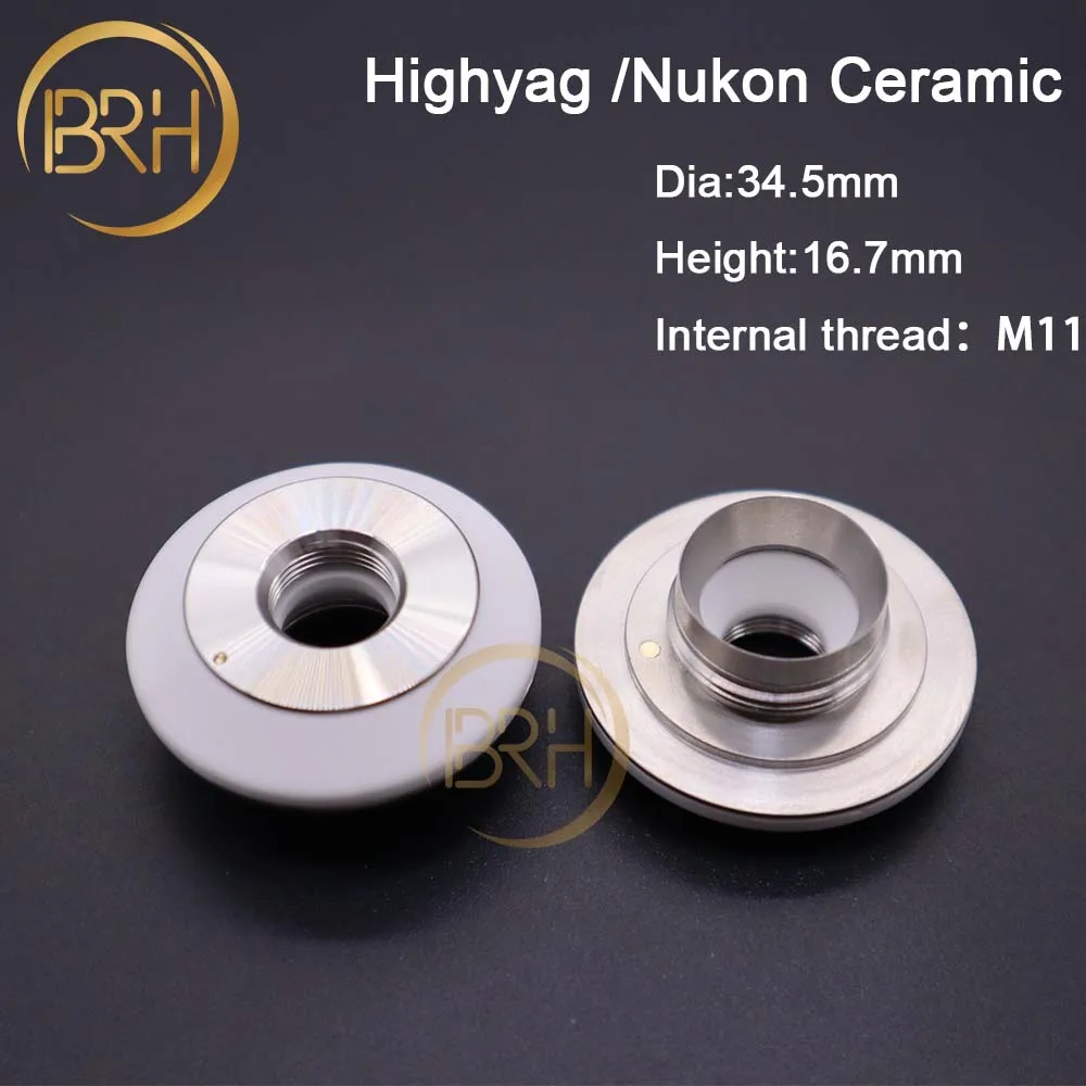 Highag-섬유 레이저 세라믹 링 직경 34.5 높이 16.7mm, 레이저 절단기용 ..