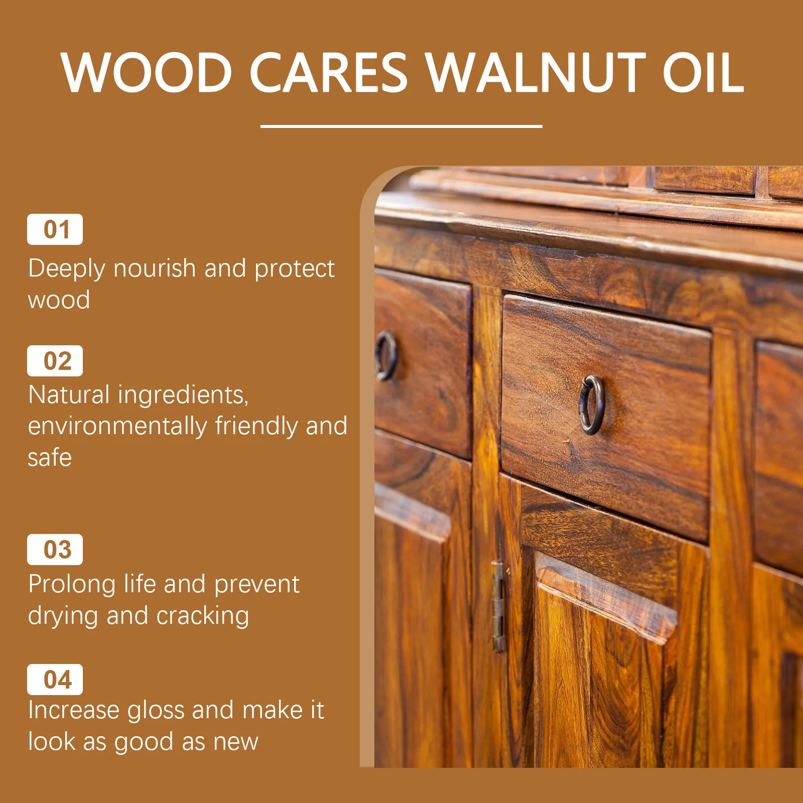 Jakehoe Wood Furniture Polish Cleaner Floor Repair Agent Polish Gloss Restorer Cabinet Dirt Scratch Cover Floor Polisher Oil