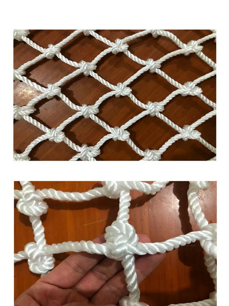 HQ HR1 Nylon Rope Net Mesh for Ceiling Decoration Mesh Partition Protective Fence Safety Net Game Climbing 4-20MM Diameter