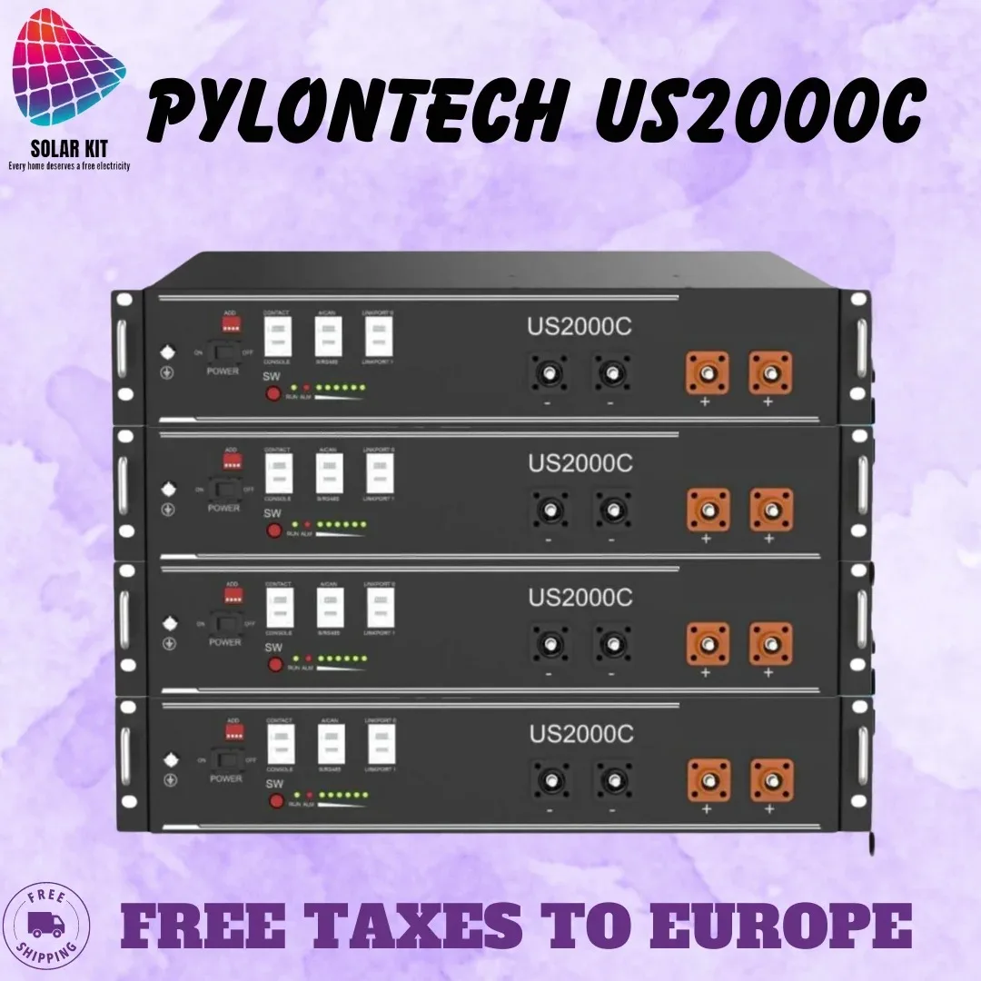 

Pylontech US2000C / 4,8 kWh - 48 V / 100 Ah - Lithium