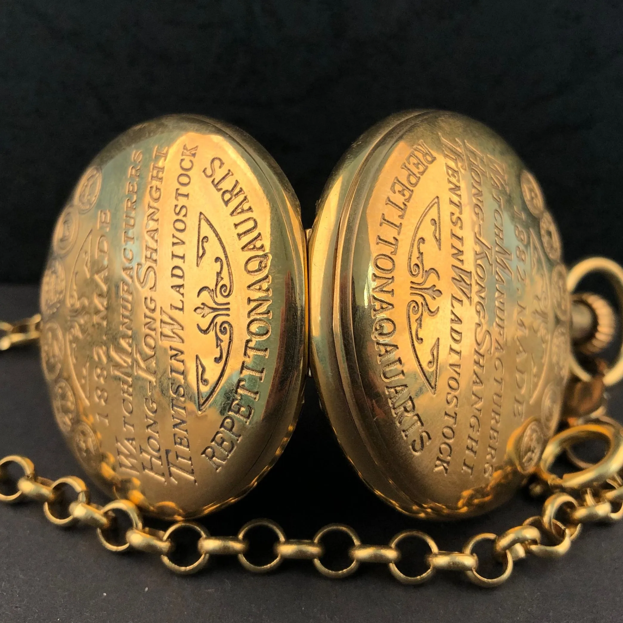 Antique London 1856's 5 Hand Small Dial Mechanical Pocket Watch Roman Number Open Face Fob Watch Gift Clock