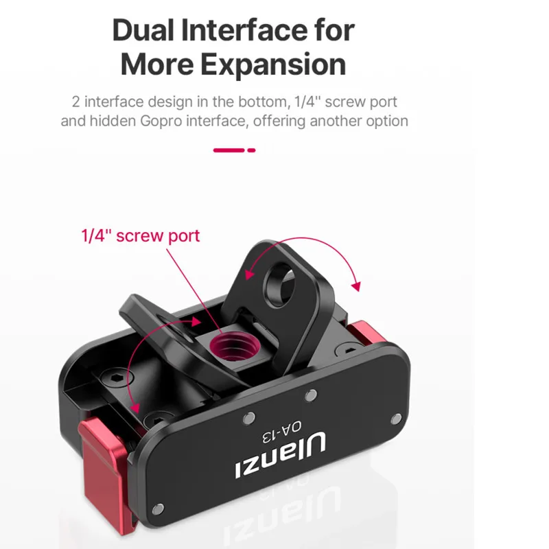 Base Di Ricarica Magnetica Ulanzi Oa-13 Per Supporto Pieghevole Dji Osmo Action 2