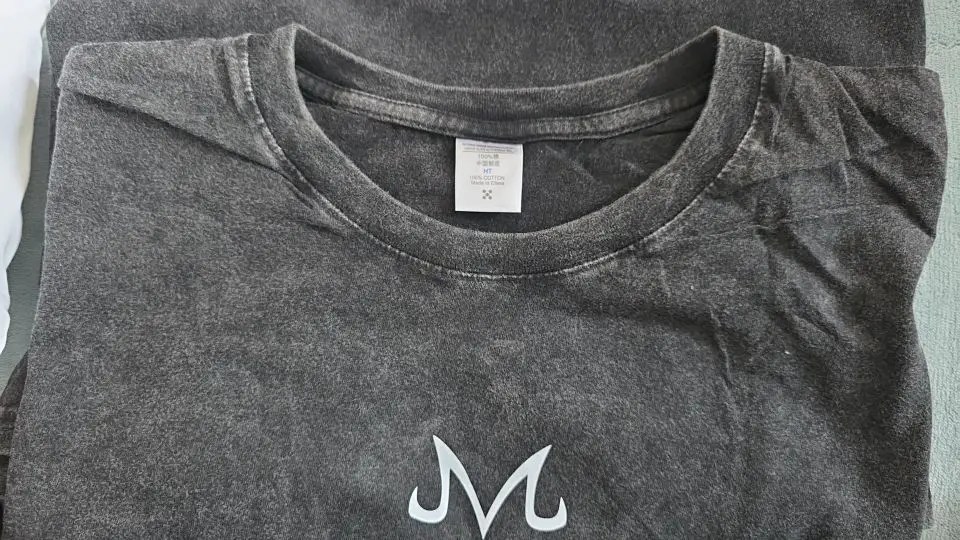 Anime Dragon Ball Z Vegeta Vintage Wash T-Shirt Short Sleeve Loose Sports Fitness T-Shirt Men's Harajuku Clothing Dragon Ball