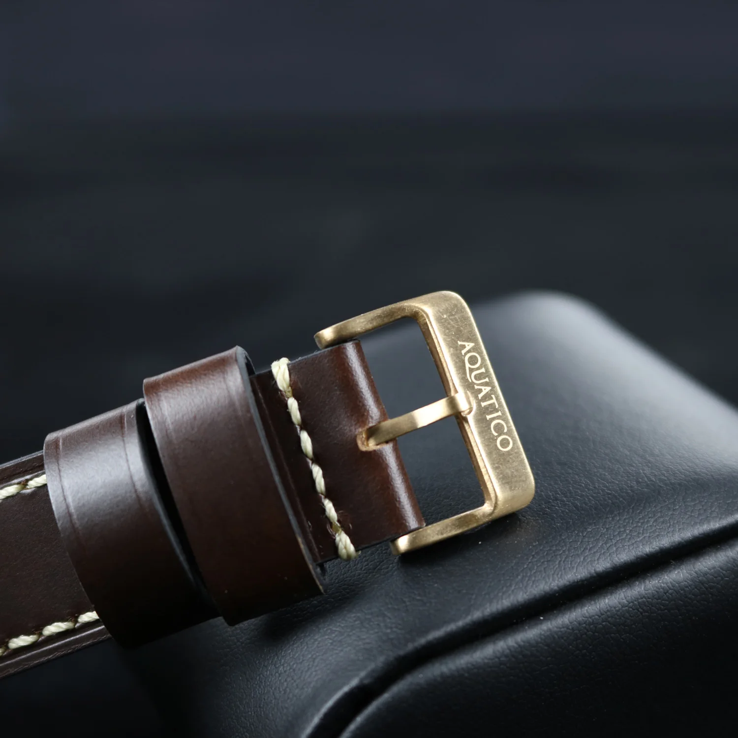 Bronze Horizon Hawk White Full Lume Dial Automatic Pilot Watch