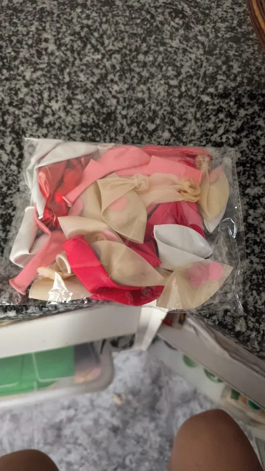 Rose Pink Metal Latex Confetti Balloons photo review