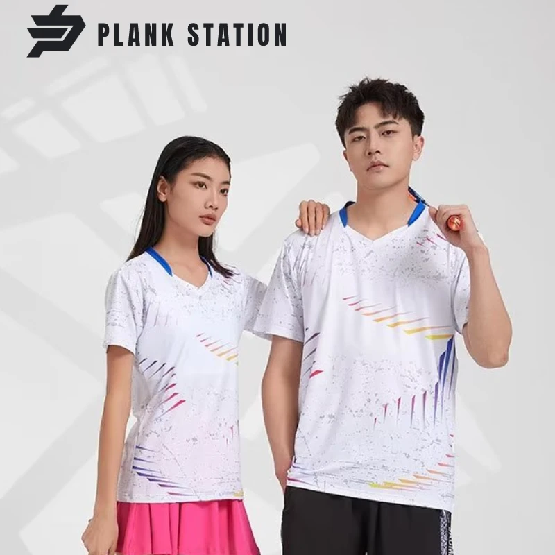 Tennis Shirt Acive Fashion For Men Women Kids Breathable Quick-Dry Badminton Running Workout