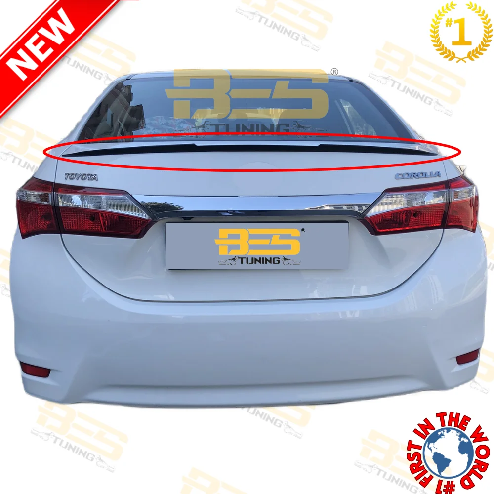 Gloss Black For Toyota Corolla E210 Hatchback Auris B Type Rear Roof  Spoiler