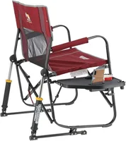 GCI OUTDOOR Freestyle Rocker XL with Side Table Camping Chair | Portable Folding Rocking Chair with Solid 2