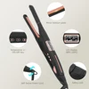 Mini Hair Straightener Curler Titanium Thin Plate Pencil Flat Iron For Short Hair Beard Pixie Cut Salon Styling Tool 100-240V 5