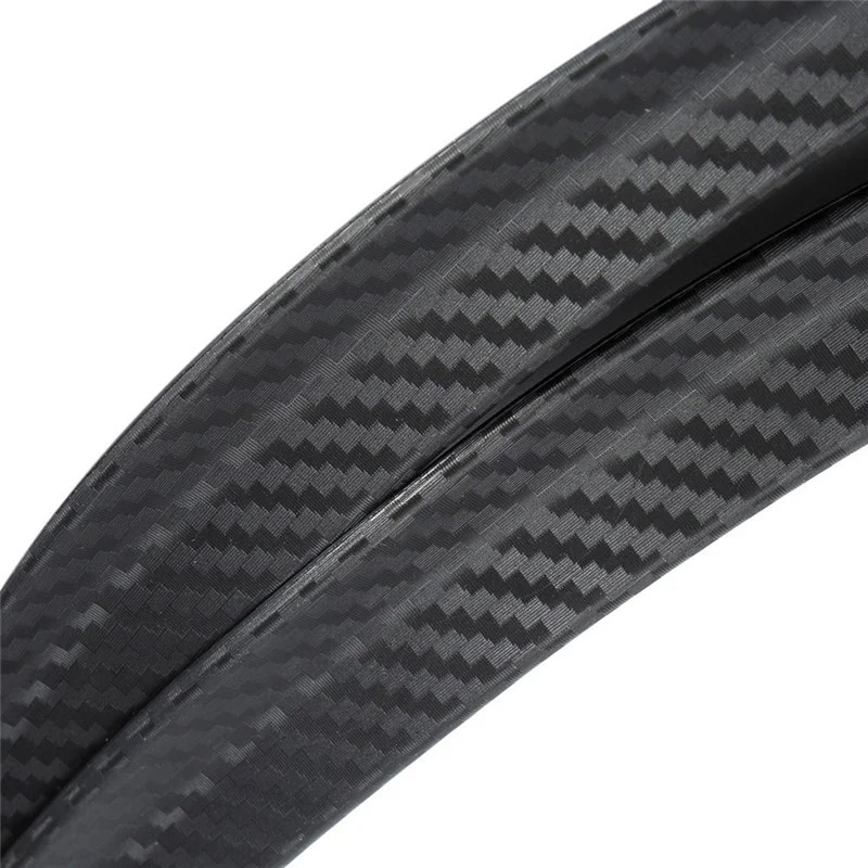 Carbon Fiber Rubber Car Wheel Eyebrow Universal Protector Trim Fender Flare Extension Arches Mud Flap Splash Guards Car Mud Flaps Fender Flares Car Mudguard Car Wheel Fenders
