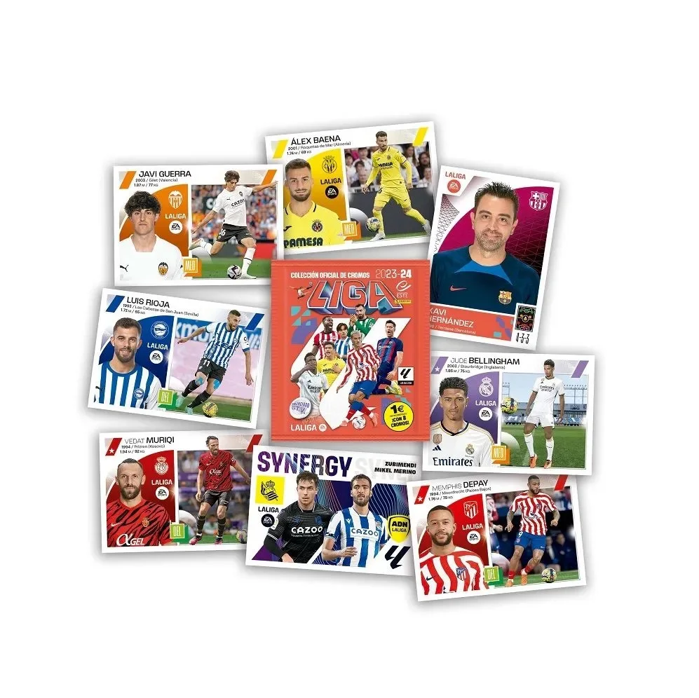 Panini box-Adrenalyn cards or stickers for the league this 2023-2024-official  collection of stickers (box of 50 envelopes)-Choose the desired product  with COLOR variant-do not choose variant with product photos - AliExpress