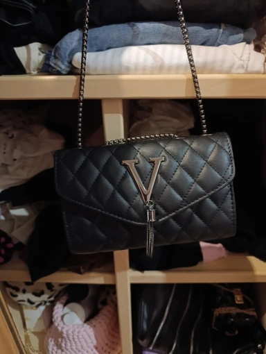 Luxury PU Leather Messenger Shoulder Bag photo review