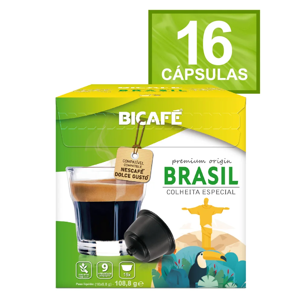 Cápsula De Café Bicafé Brasil 100% Arábica P/ Maq. Dolce Gusto*