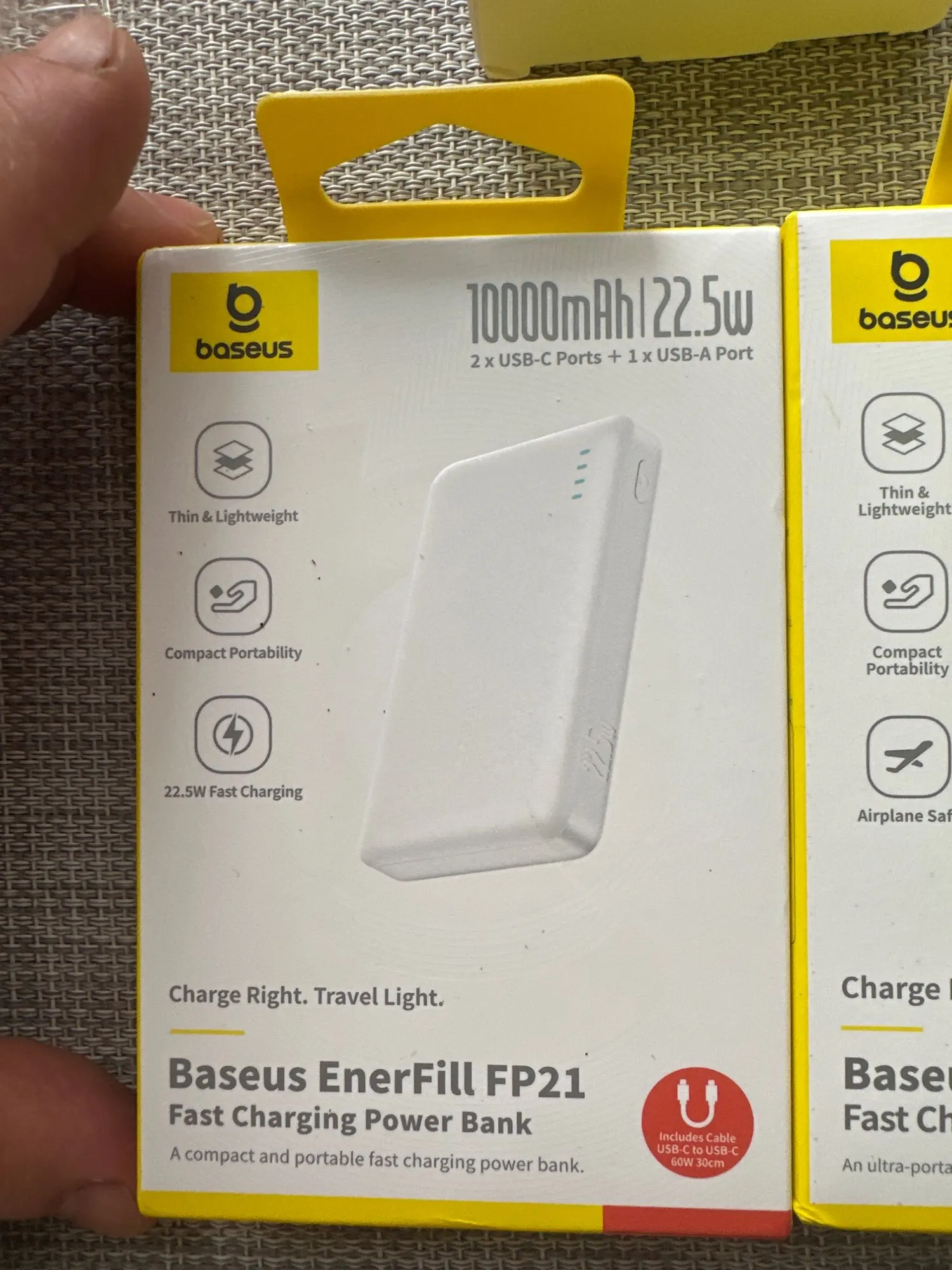 Baseus 22.5W Power Bank 10000mAh Portable Charger photo review