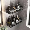 Wall Hanging Corner Rectangular Rack Bathroom Shelf Towel Rack Shelves Wall Shower  Shampoo Rack No Drill Shelf Tripod 3